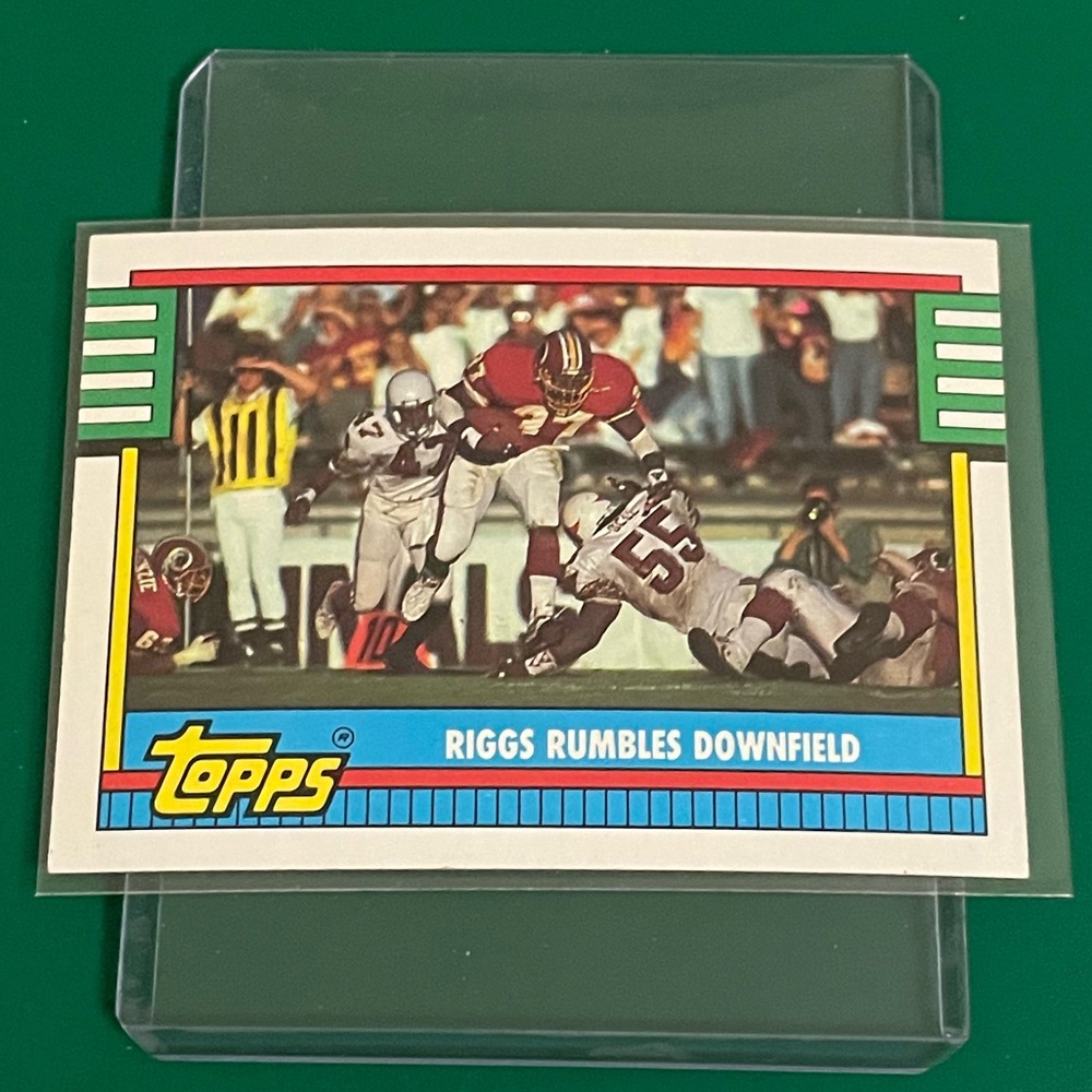 Gerald [Riggs Rumbles Downfield] #524 1990 Topps Football Trading Card